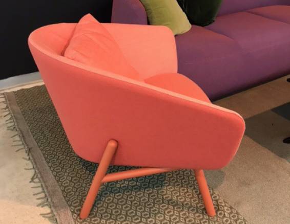Lounge Sessel Flamingofarbeb