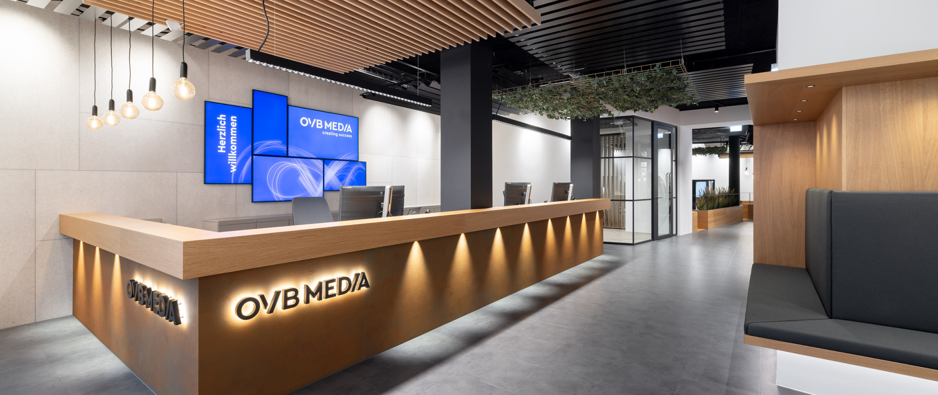 OVB Media City, die moderne Bürowelt des neuen Medienhauses