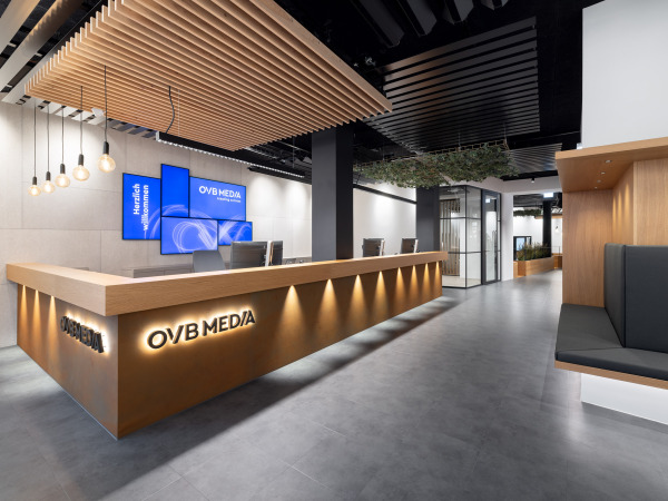OVB Media City, die moderne Bürowelt des neuen Medienhauses